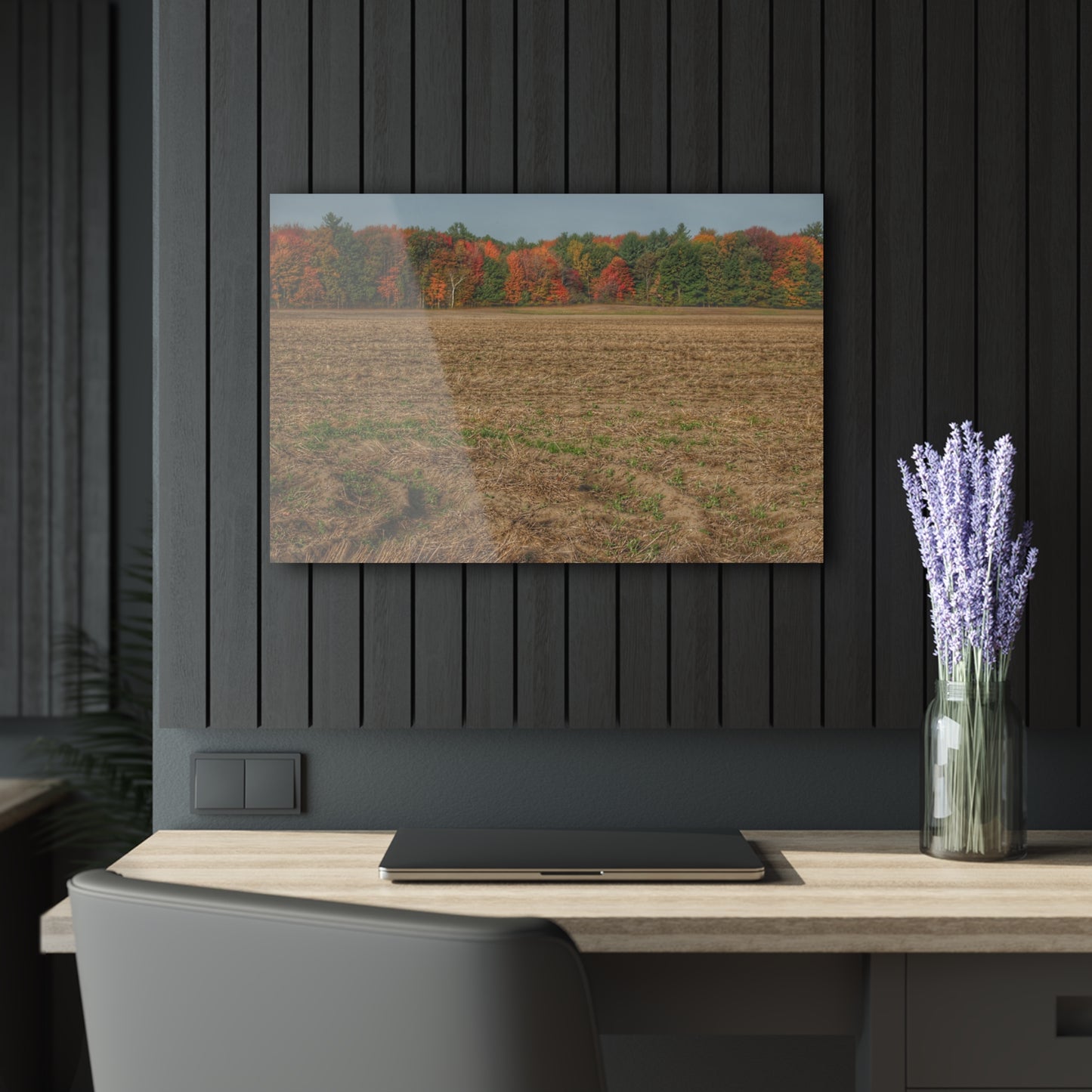 U R There Photography Fall on Murphy Lake III Rustic Farmhouse Acrylic Wall Print