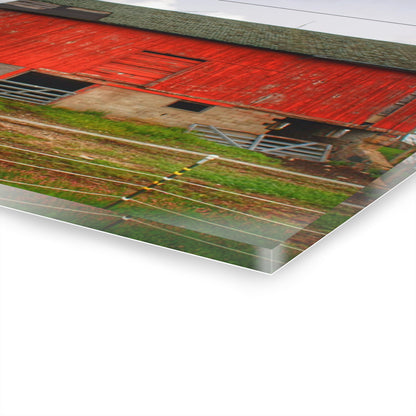 U R There Photography Elba Road Red III Rustic Farmhouse Acrylic Wall Print