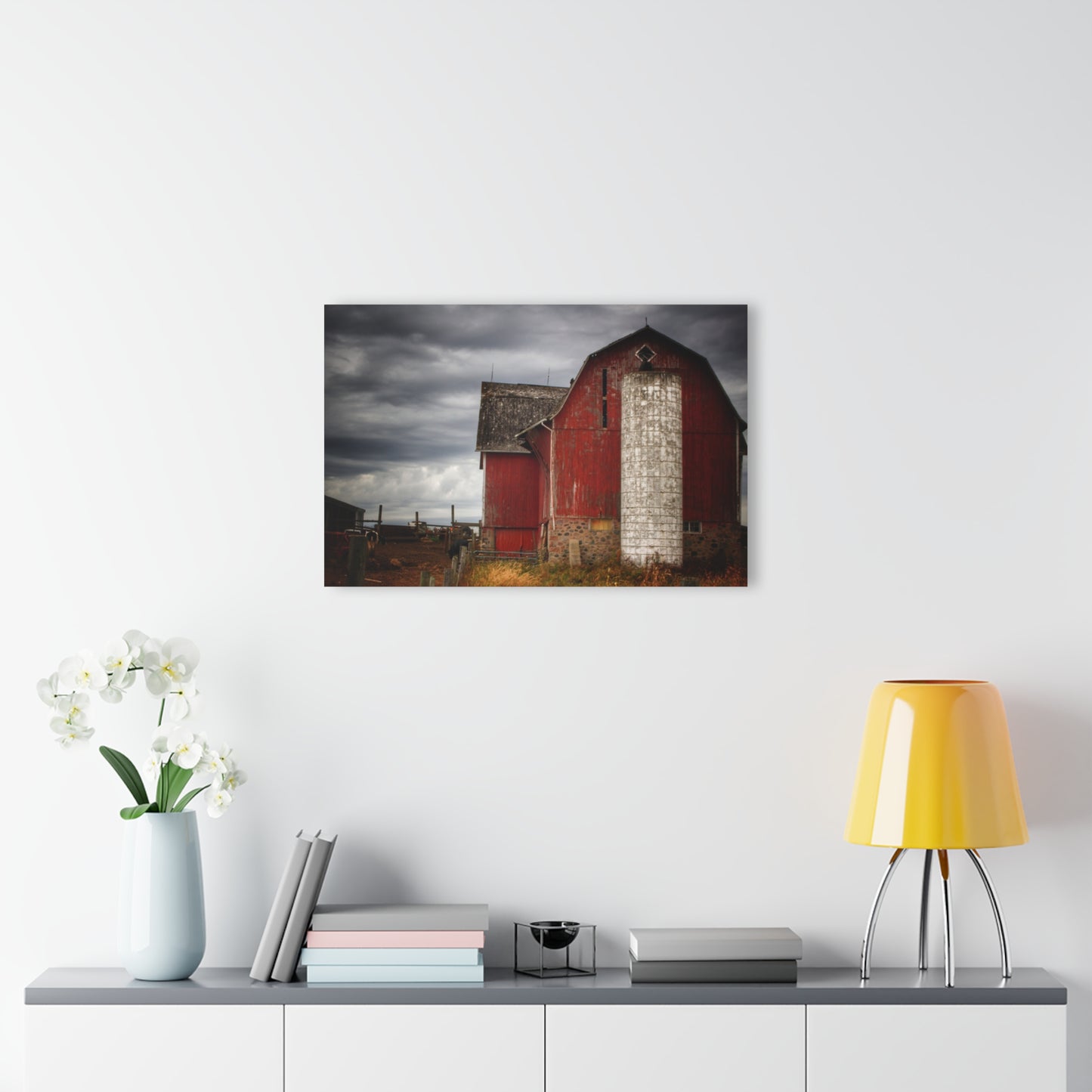 U R There Photography Hurds Corner Red III Rustic Farmhouse Acrylic Wall Print