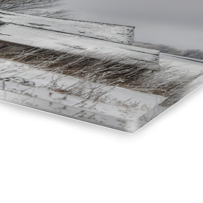 U R There Photography Grey Shacks of Mayville Rustic Farmhouse Acrylic Wall Print