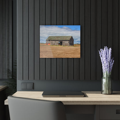 U R There Photography Rescue Road Grey Rustic Farmhouse Acrylic Wall Print