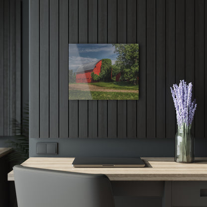 U R There Photography Catlin Road Red I Rustic Farmhouse Acrylic Wall Print