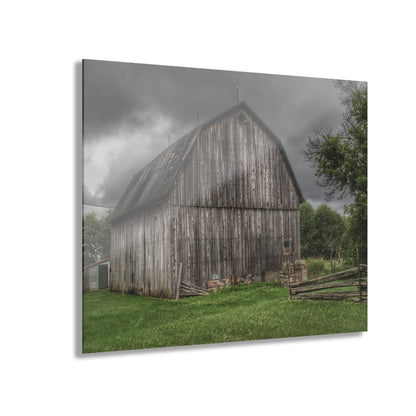 U R There Photography Attica Grey Rustic Farmhouse Acrylic Wall Print