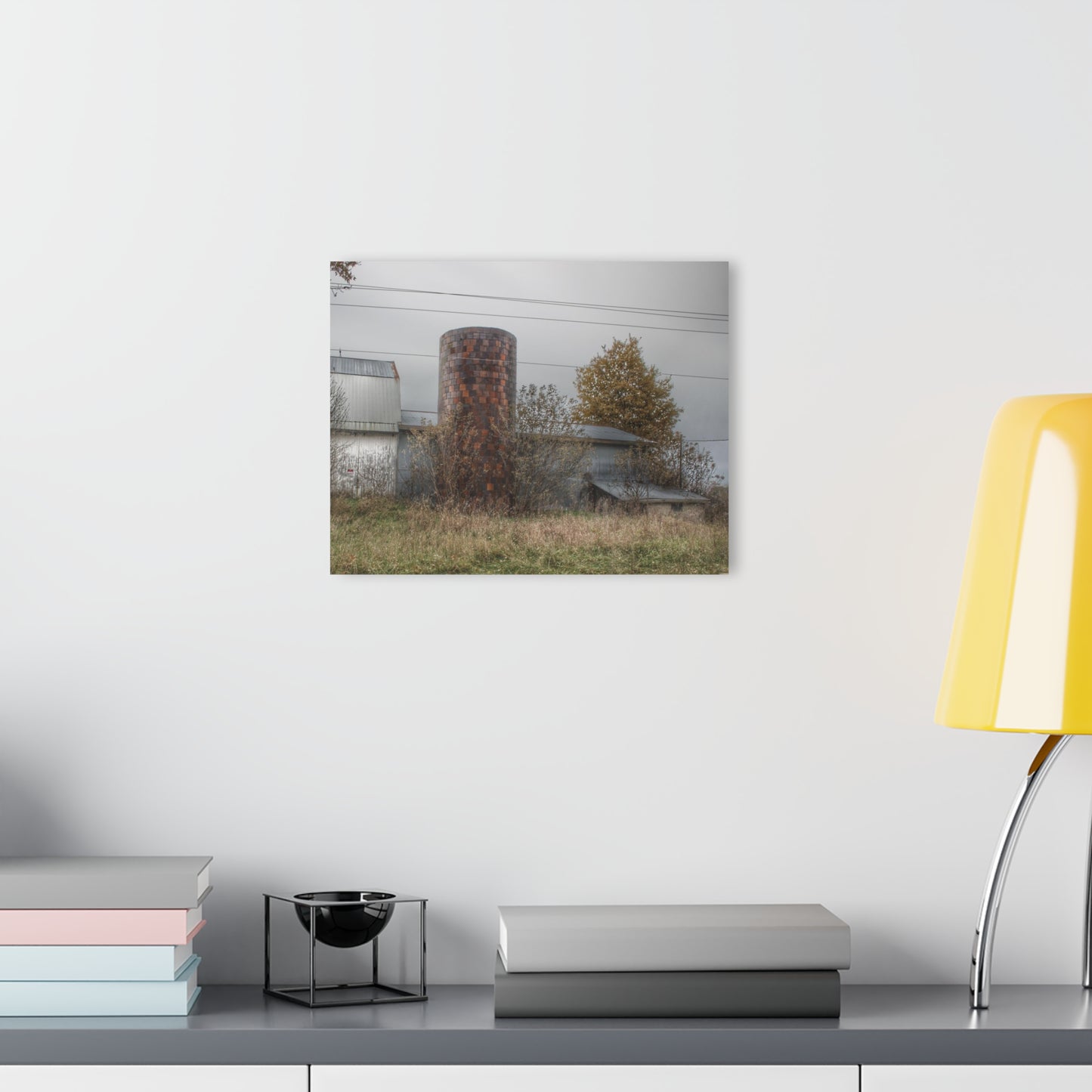 U R There Photography Bordman Road Grey Rustic Farmhouse Acrylic Wall Print