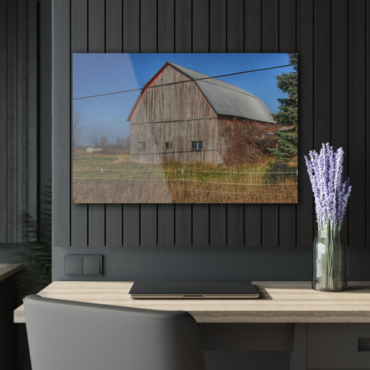 Barn Boutique Modern Farmhouse Acrylic Wall Print| Dodge Road Grey I