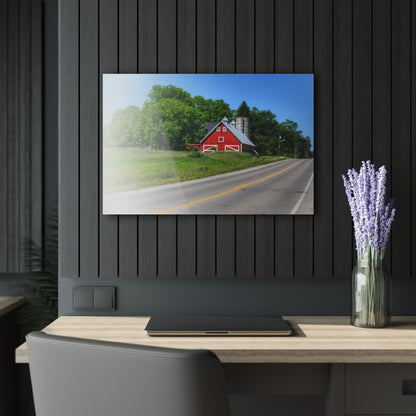 U R There Photography Metamora Red 2020 II Rustic Farmhouse Acrylic Wall Print