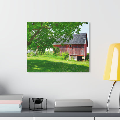 U R There Photography Colwood Road Red Rustic Farmhouse Acrylic Wall Print