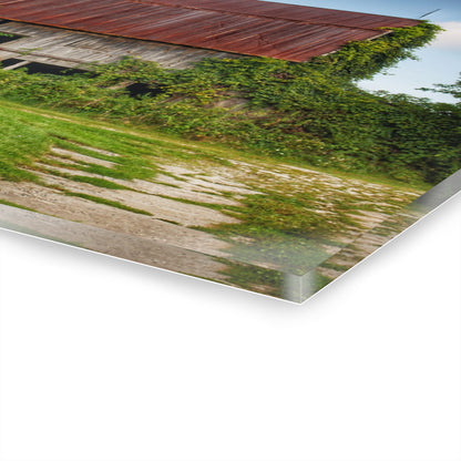 U R There Photography Grey Road Rusted I Rustic Farmhouse Acrylic Wall Print