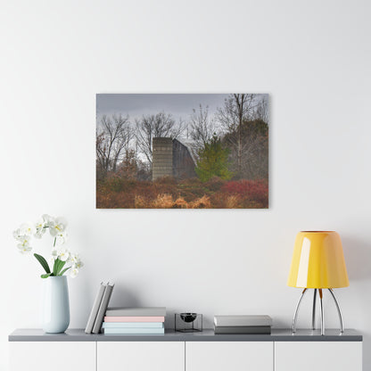 U R There Photography Freiberger Road Hidden Grey Rustic Farmhouse Acrylic Wall Print