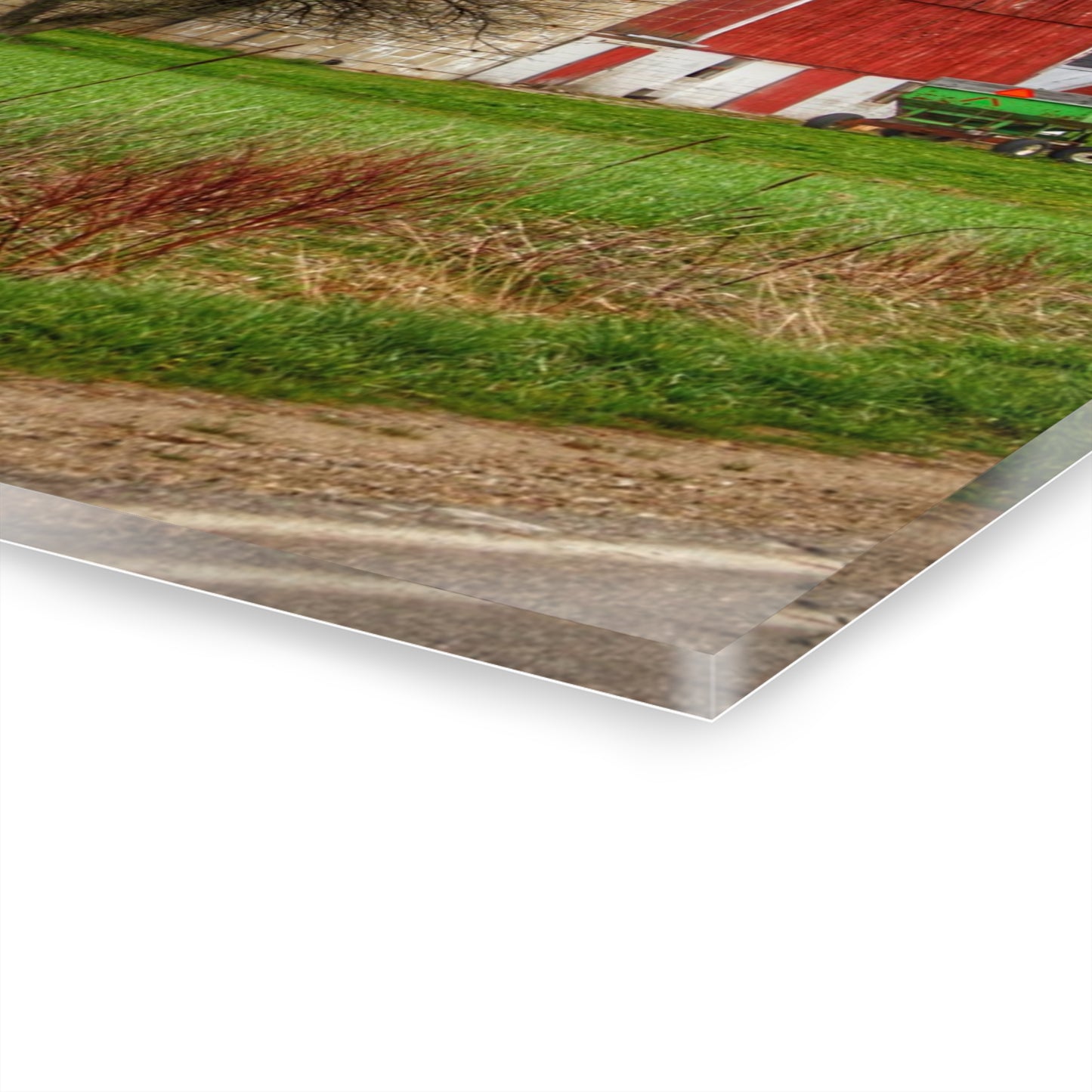 U R There Photography Fostoria Red III Rustic Farmhouse Acrylic Wall Print