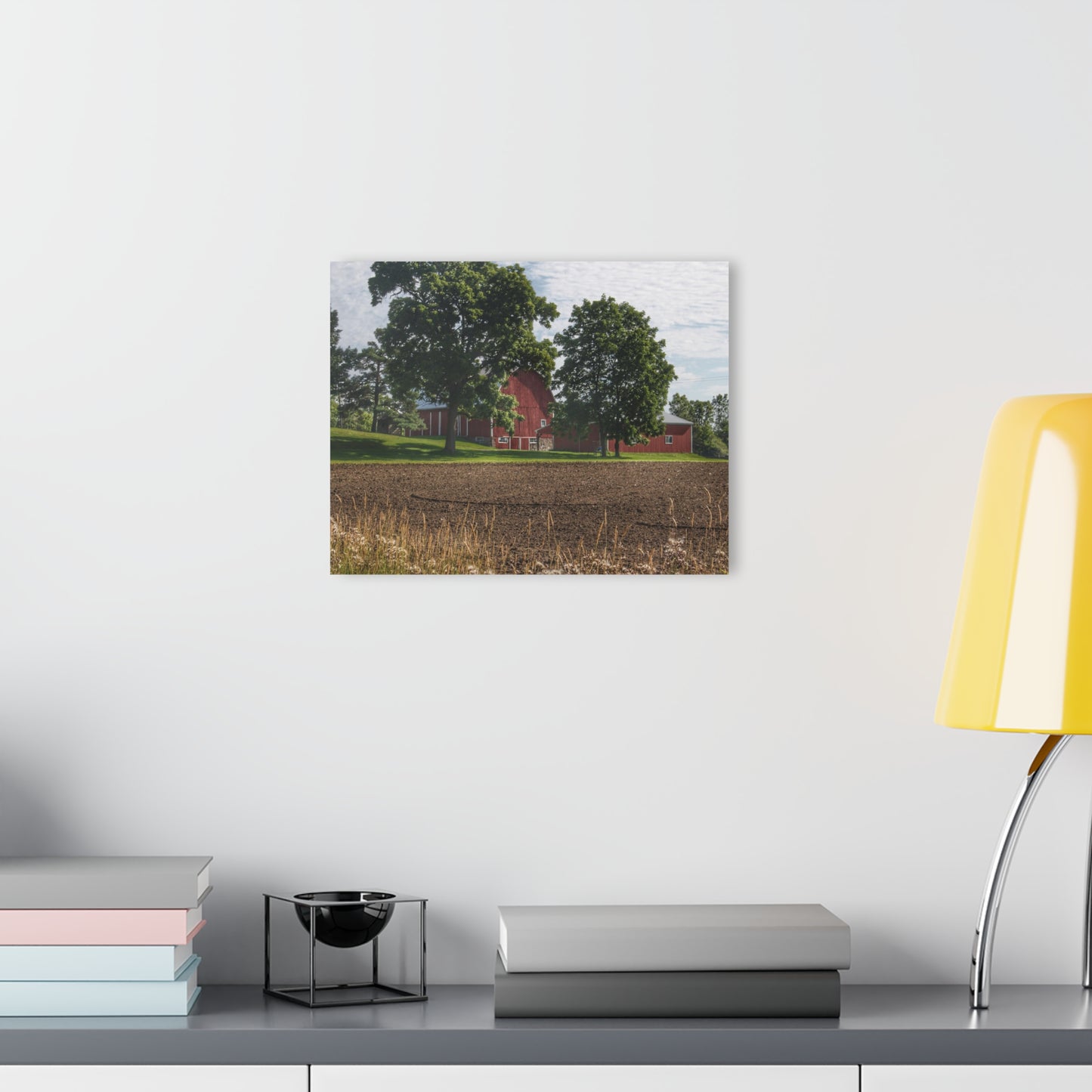 U R There Photography Catlin Road Red II Rustic Farmhouse Acrylic Wall Print