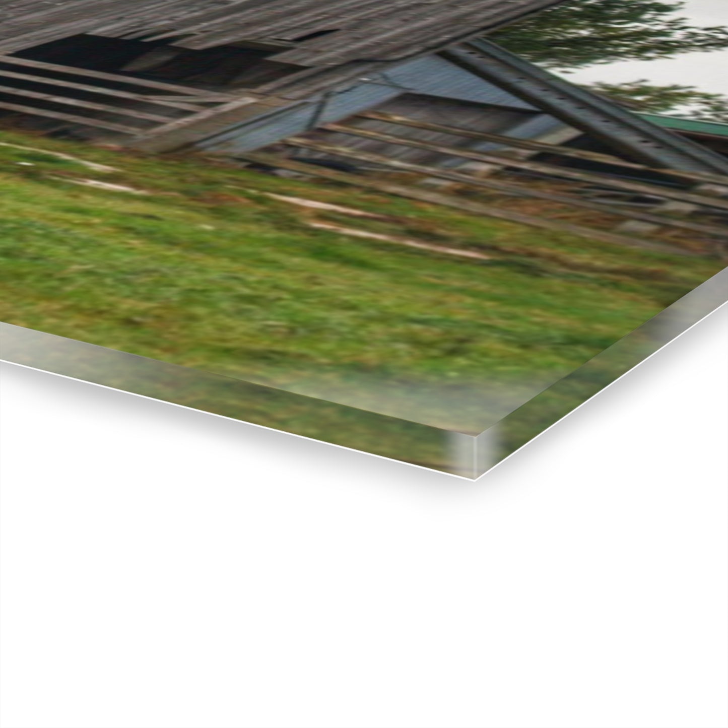 U R There Photography Eddy Road Grey II Rustic Farmhouse Acrylic Wall Print