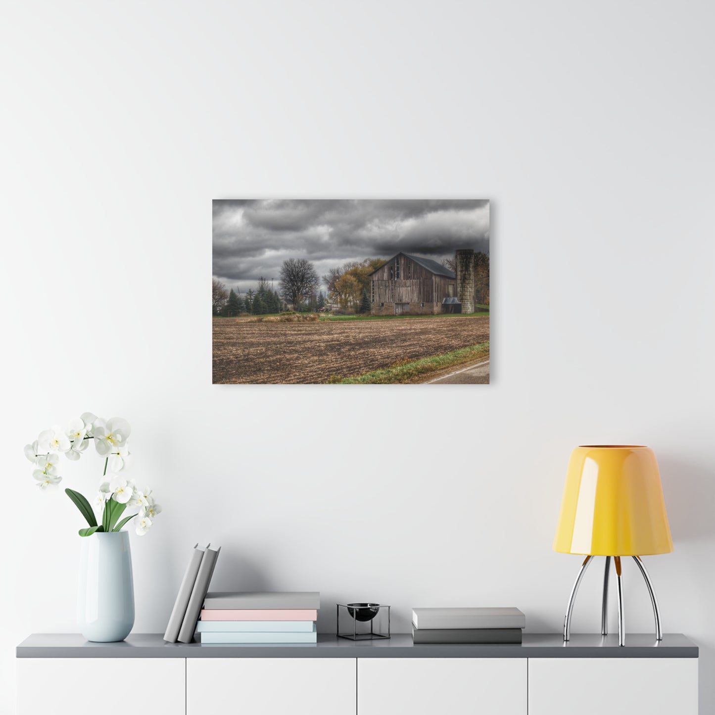U R There Photography Gilford Grey II Rustic Farmhouse Acrylic Wall Print