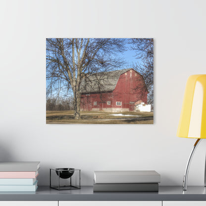 U R There Photography Dixon Road Red Rustic Farmhouse Acrylic Wall Print