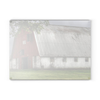 U R There Photography Peters Red Appaloosa III Rustic Farmhouse Tempered-Glass Cutting Board