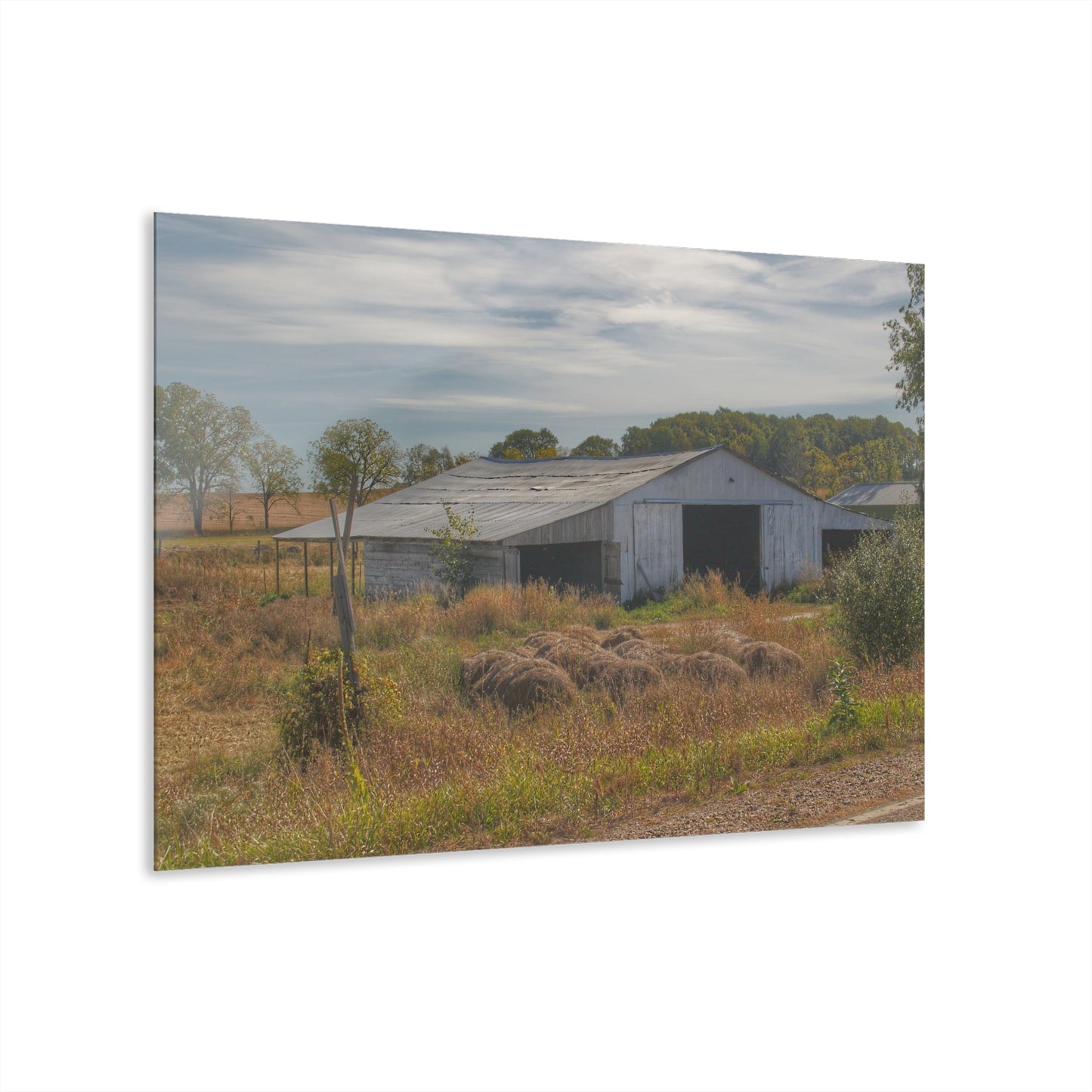 U R There Photography Hurds Corner Road Grey Shack Rustic Farmhouse Acrylic Wall Print