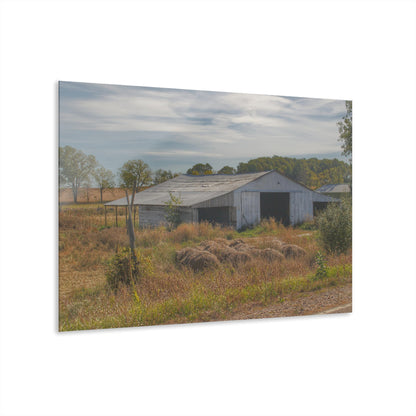 U R There Photography Hurds Corner Road Grey Shack Rustic Farmhouse Acrylic Wall Print