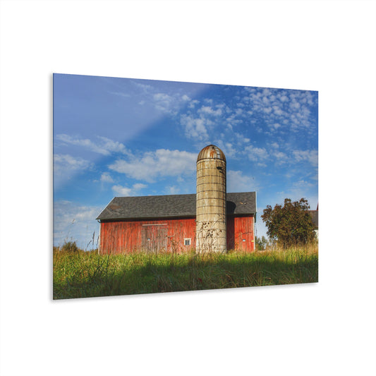 U R There Photography Clarkston Road Red I Rustic Farmhouse Acrylic Wall Print