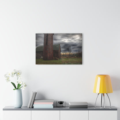 U R There Photography Pero Lake Road Grey II Rustic Farmhouse Acrylic Wall Print