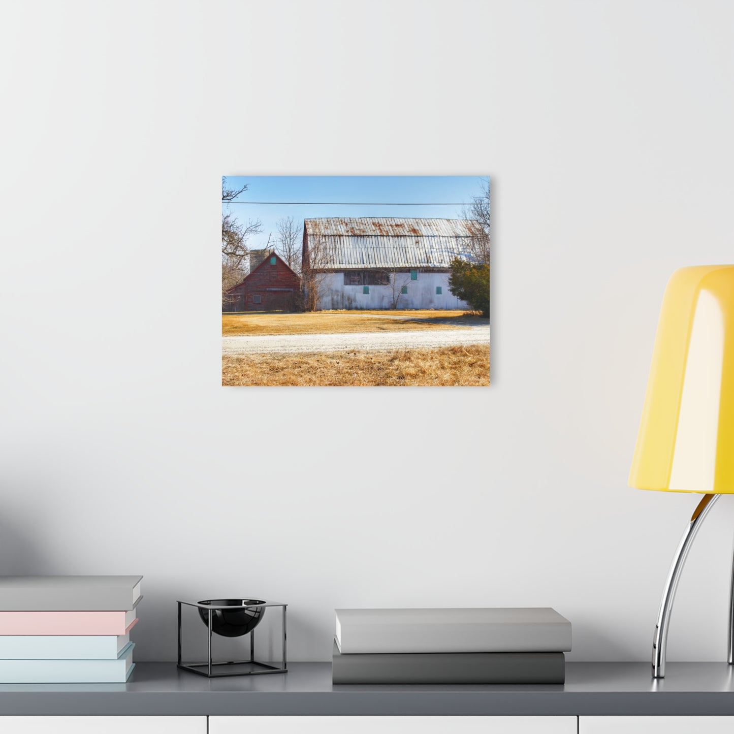 U R There Photography Indian Trail Rusted Reds II Rustic Farmhouse Acrylic Wall Print