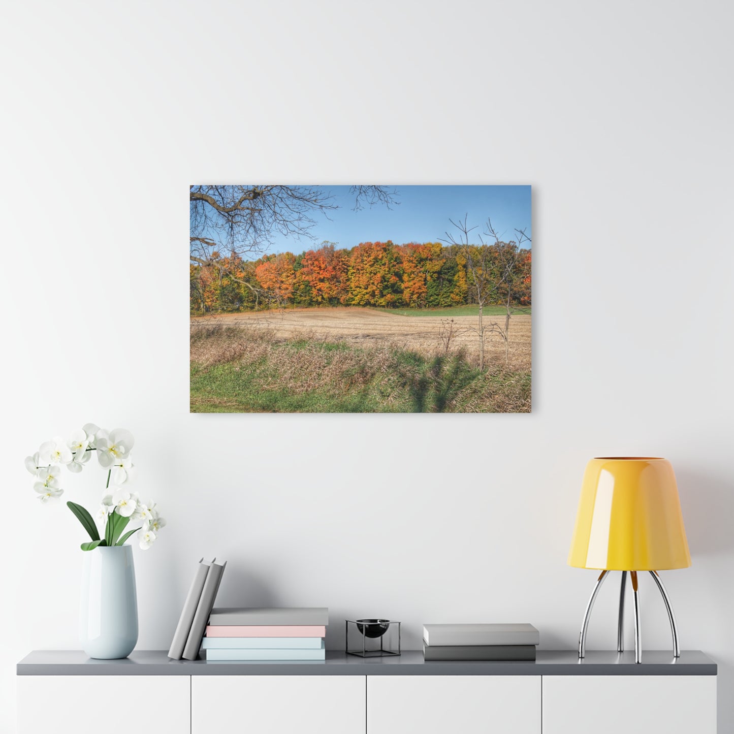 U R There Photography Fall on Piersonville Road Rustic Farmhouse Acrylic Wall Print