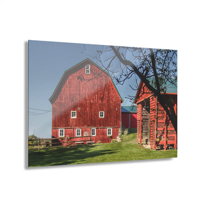 U R There Photography Gardner Road Red II Rustic Farmhouse Acrylic Wall Print
