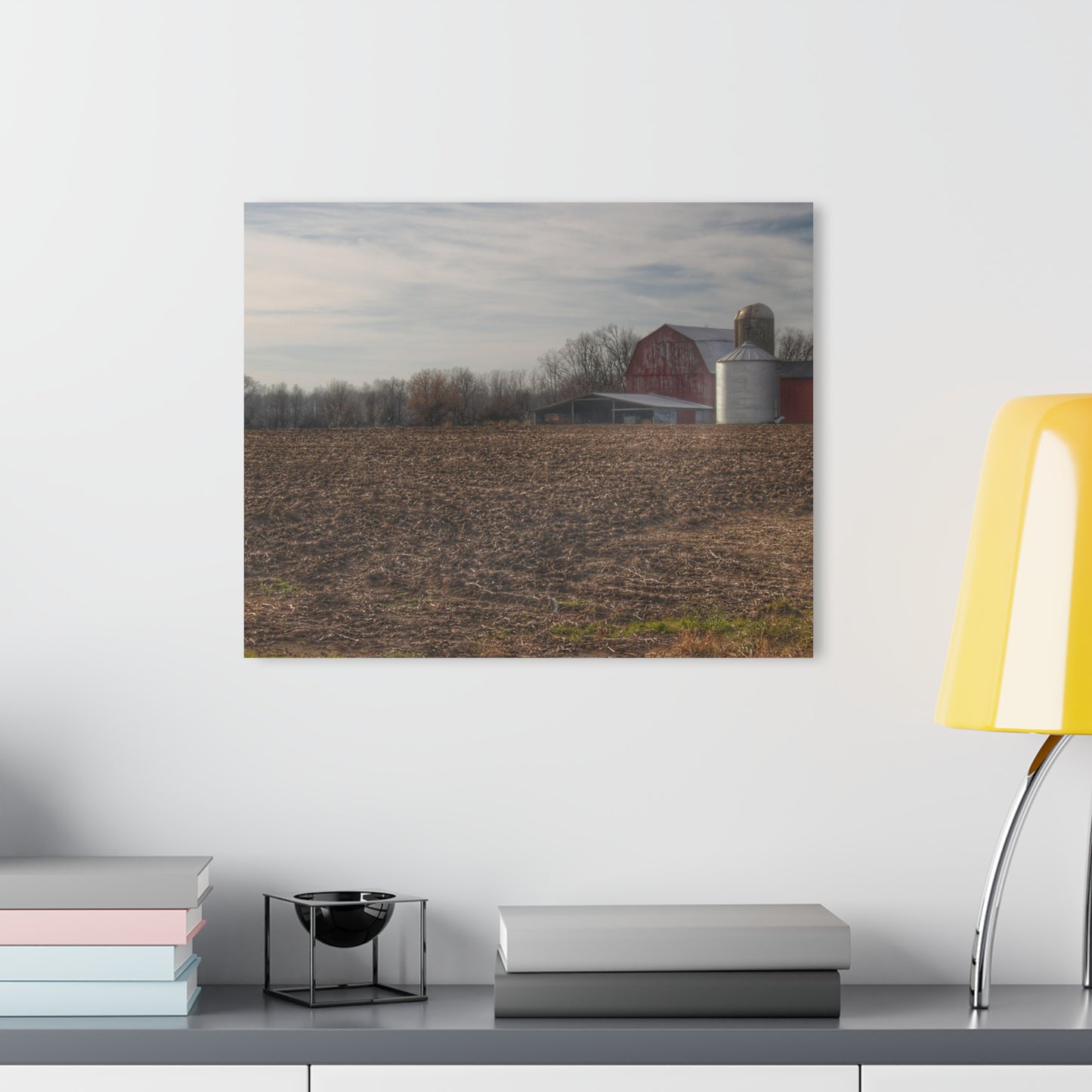 U R There Photography Cumber Road Red II Rustic Farmhouse Acrylic Wall Print