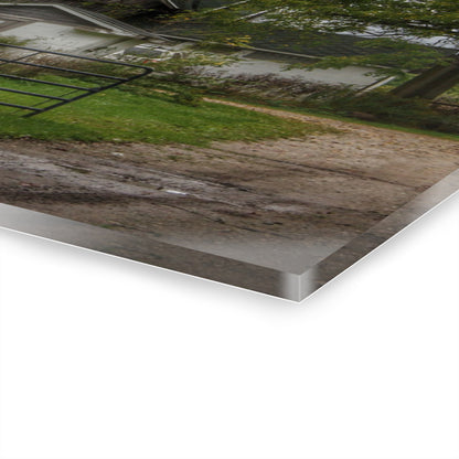 U R There Photography Noble Road Hidden Grey Rustic Farmhouse Acrylic Wall Print