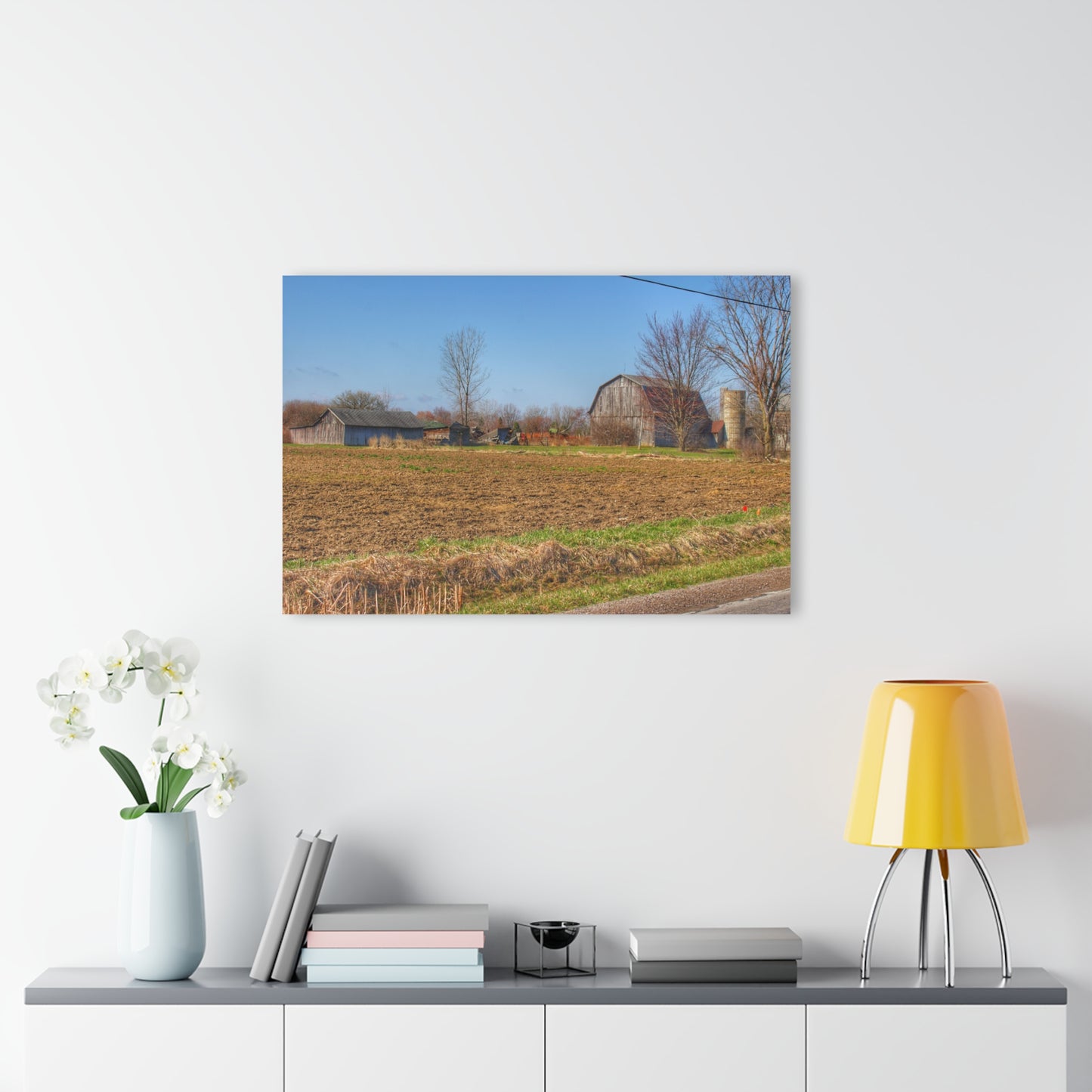 U R There Photography Stanley Road Greys Rustic Farmhouse Acrylic Wall Print