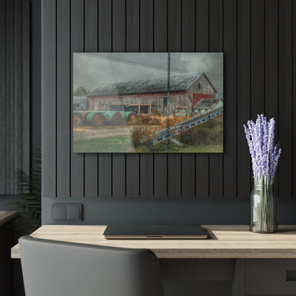 U R There Photography Richville Road Grey I Rustic Farmhouse Acrylic Wall Print