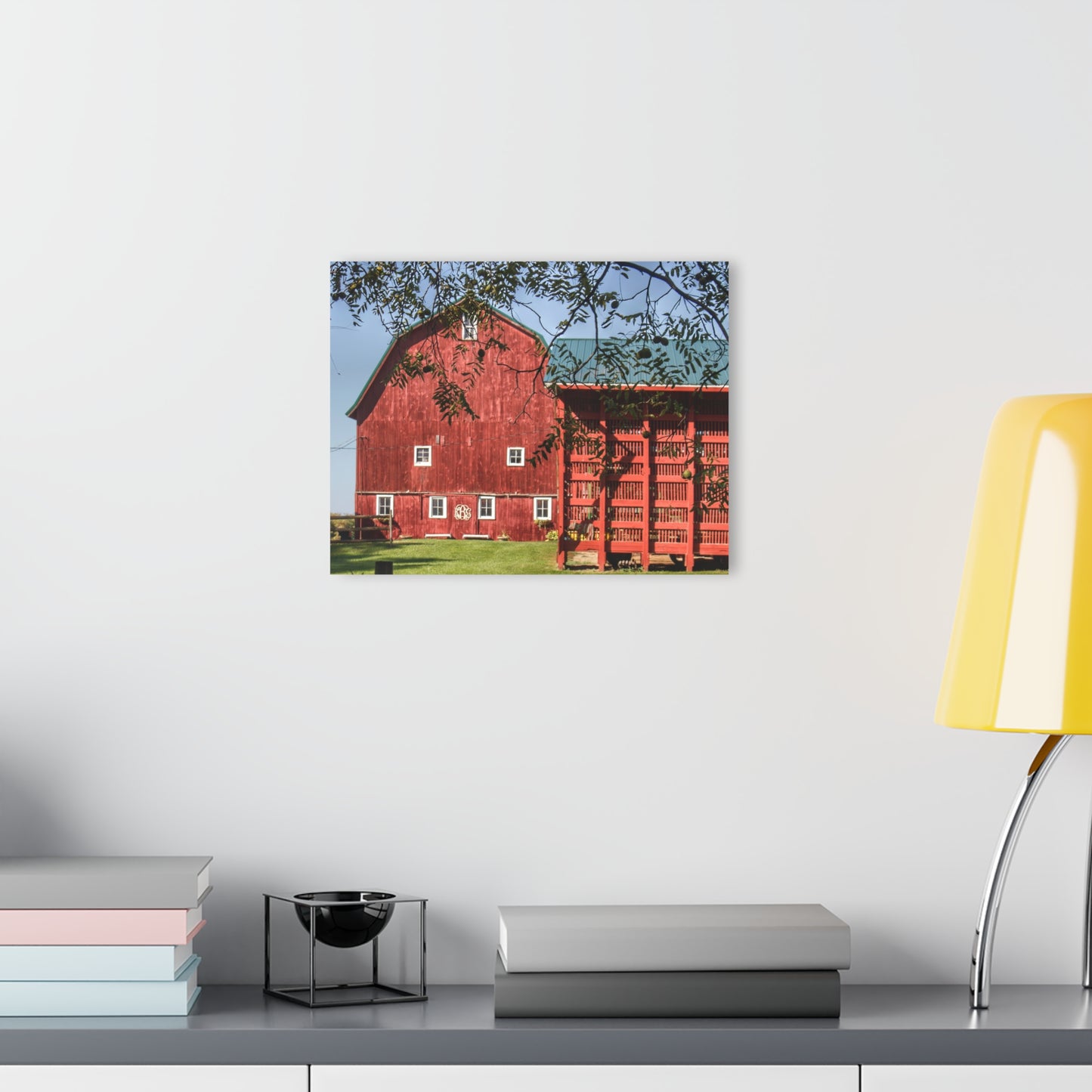 U R There Photography Gardner Road Red I Rustic Farmhouse Acrylic Wall Print