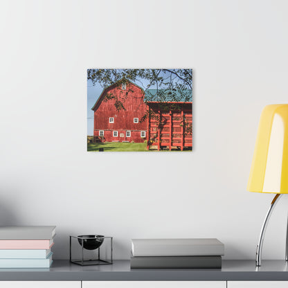 U R There Photography Gardner Road Red I Rustic Farmhouse Acrylic Wall Print