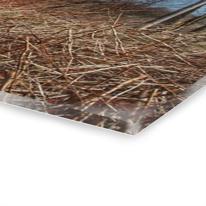 U R There Photography East Dodge Road Red Rustic Farmhouse Acrylic Wall Print