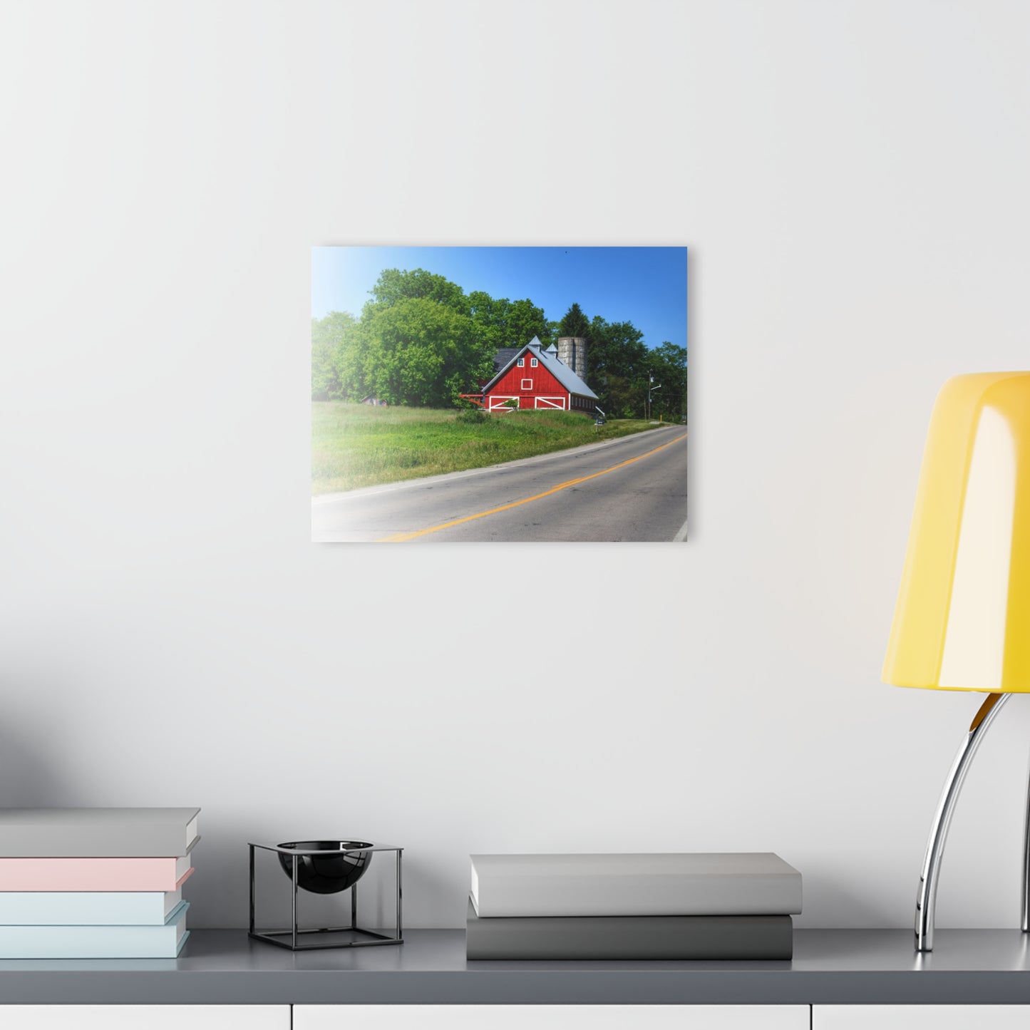 U R There Photography Metamora Red 2020 II Rustic Farmhouse Acrylic Wall Print