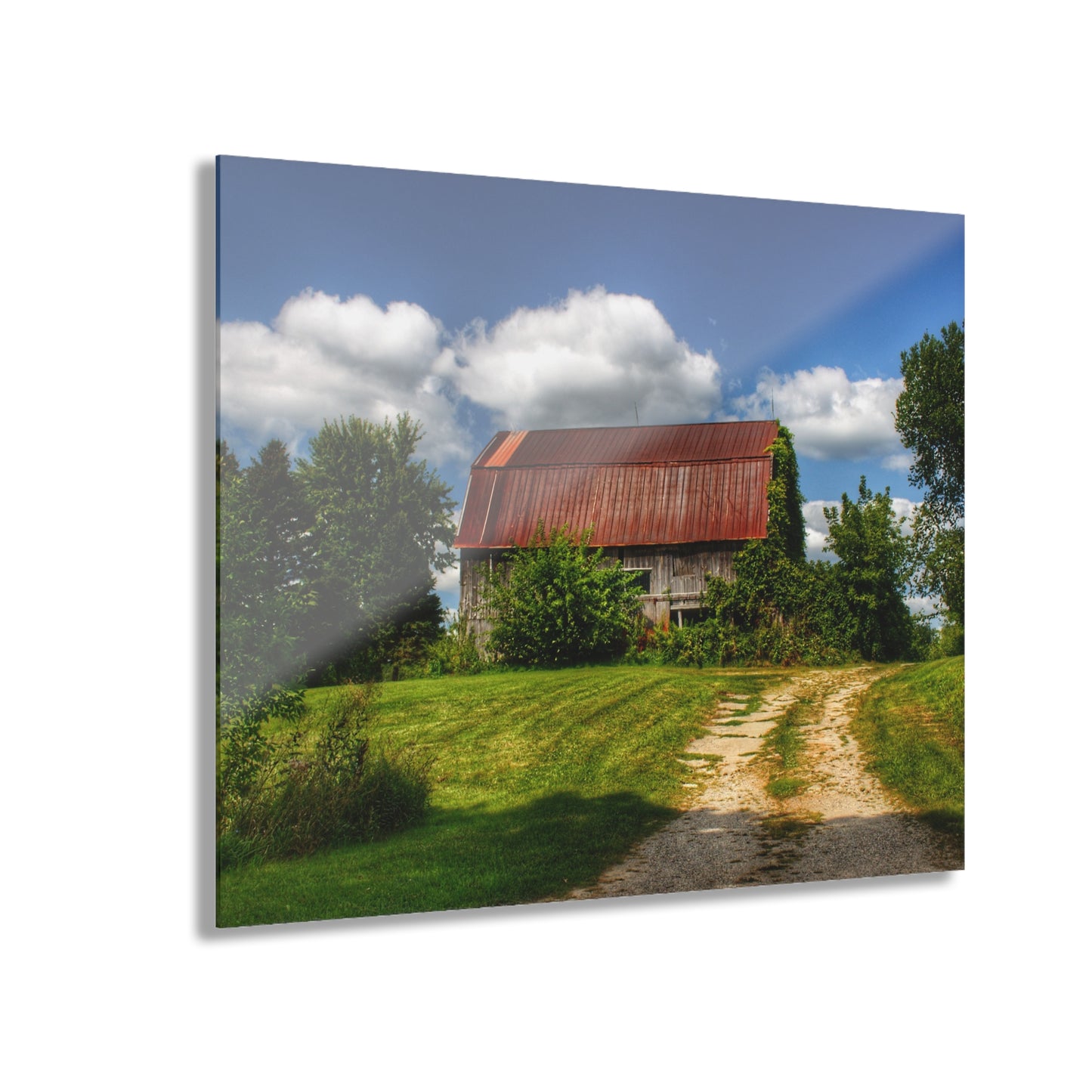 U R There Photography Grey Road Rusted III Rustic Farmhouse Acrylic Wall Print
