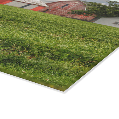 U R There Photography Roadside Trio Rustic Farmhouse Tempered-Glass Cutting Board