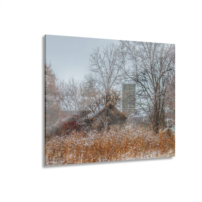 U R There Photography Wale Road Hidden Grey Rustic Farmhouse Acrylic Wall Print