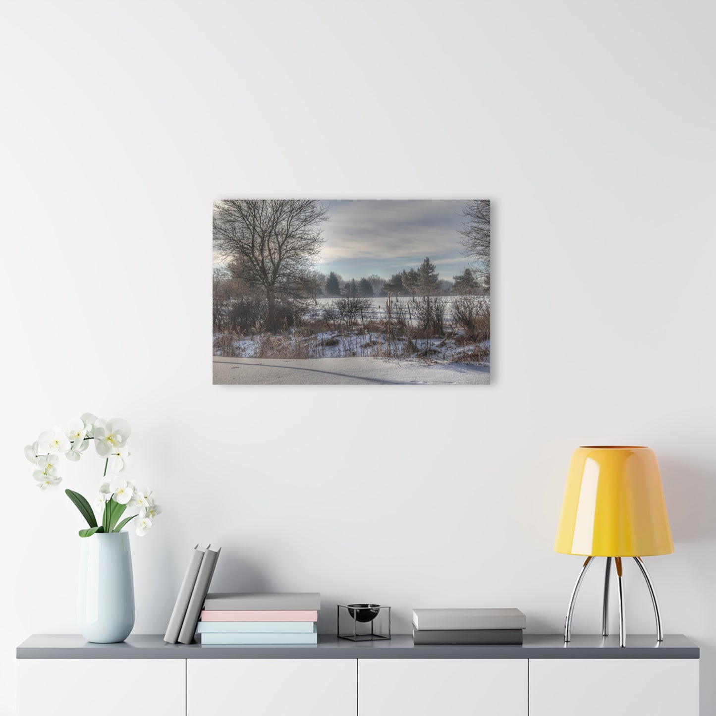 U R There Photography Winter in Mayfield Rustic Farmhouse Acrylic Wall Print