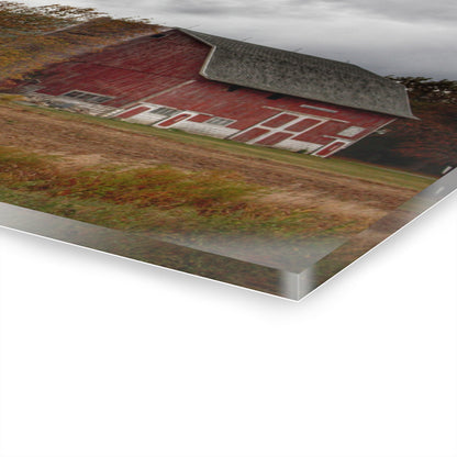 U R There Photography Hinson Road Reds II Rustic Farmhouse Acrylic Wall Print