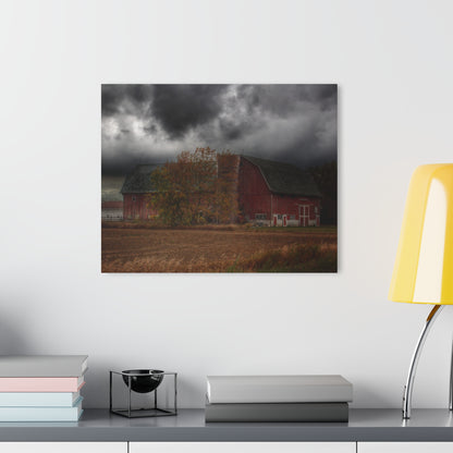 U R There Photography Hinson Road Reds I Rustic Farmhouse Acrylic Wall Print