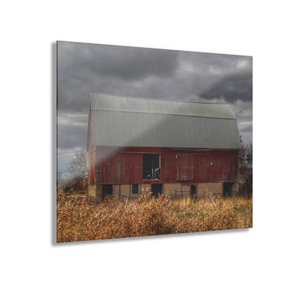 U R There Photography Booth Road Cow Barn I Rustic Farmhouse Acrylic Wall Print