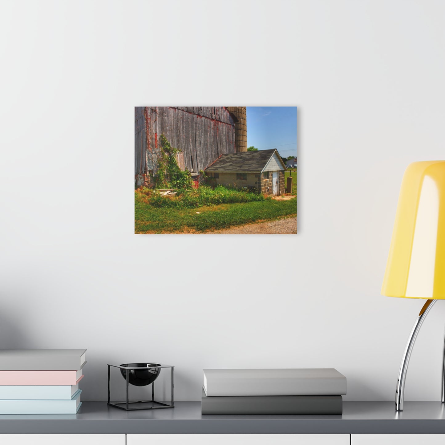 U R There Photography Marlette Red V Rustic Farmhouse Acrylic Wall Print