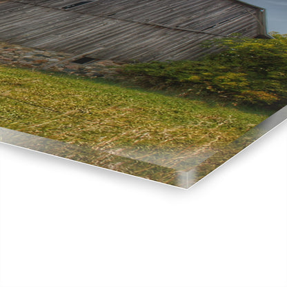 U R There Photography Cat Lake Grey II Rustic Farmhouse Acrylic Wall Print
