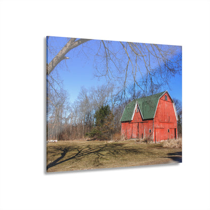 U R There Photography Hickory Ridge Red I Rustic Farmhouse Acrylic Wall Print