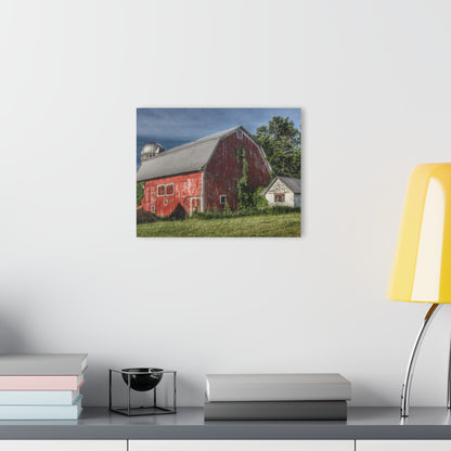 U R There Photography Stanley Road Red in Summer I Rustic Farmhouse Acrylic Wall Print