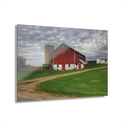 Fostoria Red II Rustic Farmhouse Acrylic Wall Print