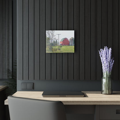 U R There Photography Stewart Road Red I Rustic Farmhouse Acrylic Wall Print