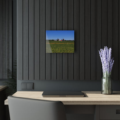 U R There Photography Otter Lake Road Farm Across the Field Rustic Farmhouse Acrylic Wall Print