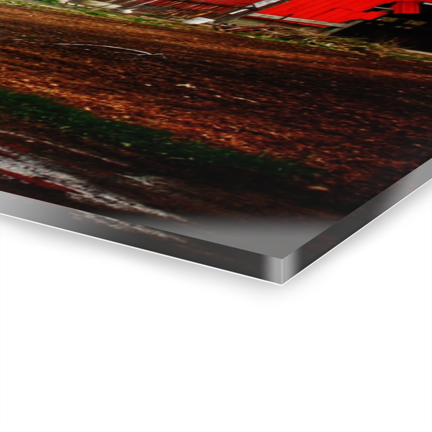 U R There Photography Murphy Lake Road Grey l Rustic Farmhouse Acrylic Wall Print