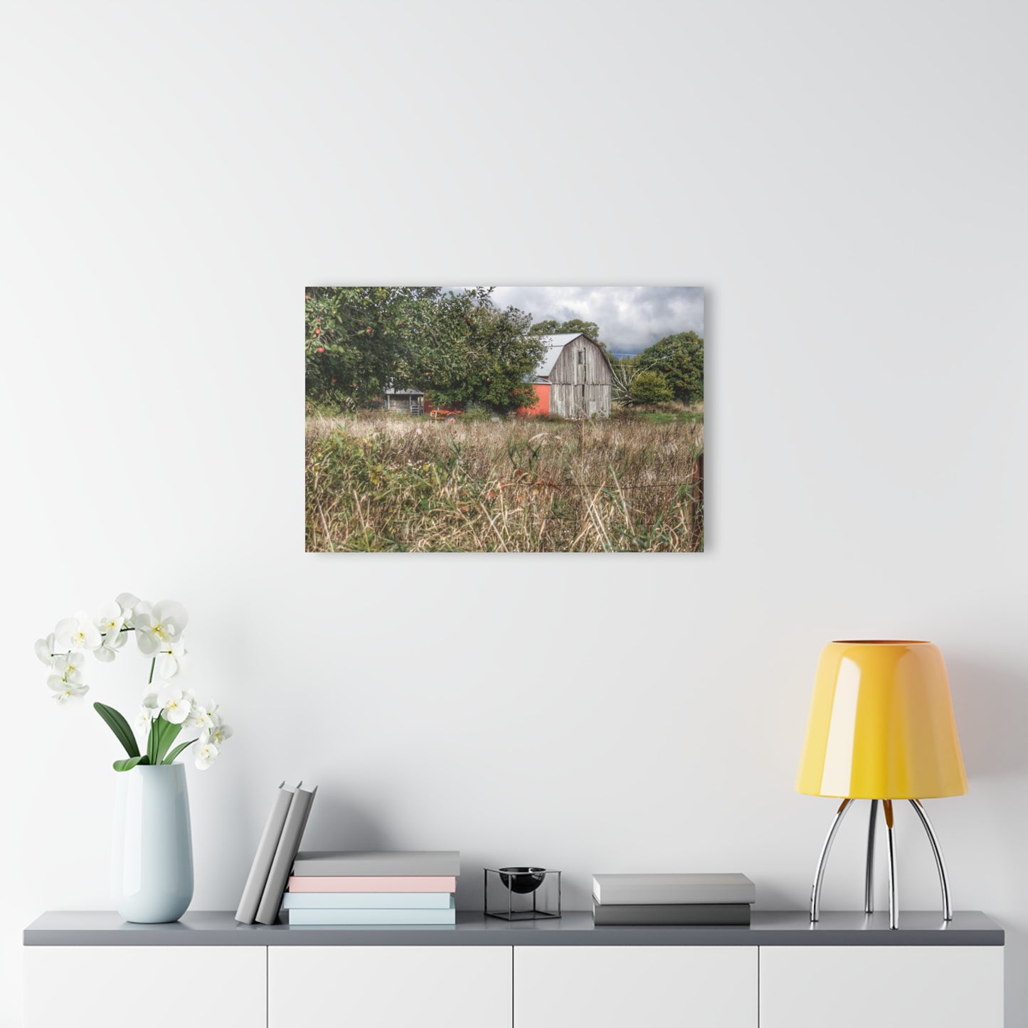 U R There Photography East Frances Road Hidden Grey I Rustic Farmhouse Acrylic Wall Print
